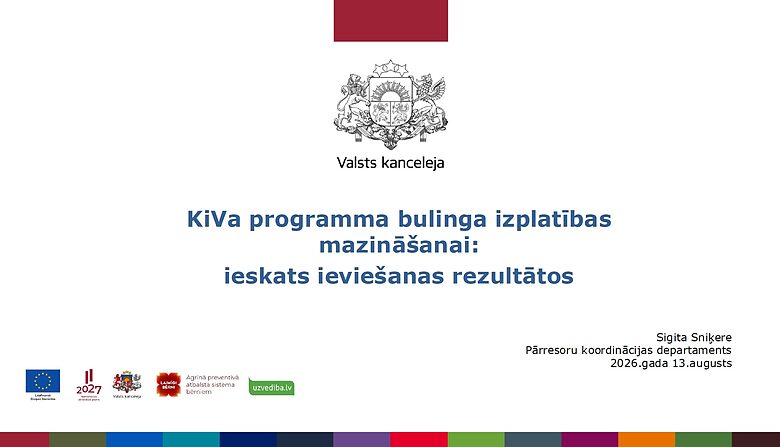 KiVa programma bulinga izplatības mazināšanai